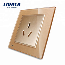 Livolo New Style Socket and Plug 3 Pin Power Electric Socket VL-W2C1B-13